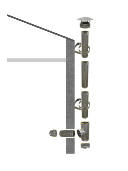 Pack de conduit isolé diamètre 150 mm.