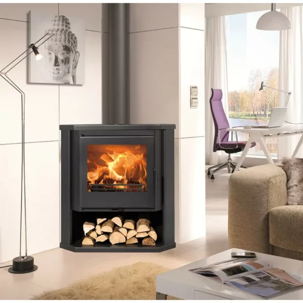 Poêle à bois d'angle Panadero Sintra - 7 Kw