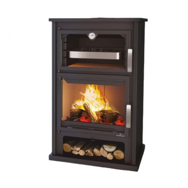 Poêle à bois BRONPI Suiza 14 kW raccordable avec four