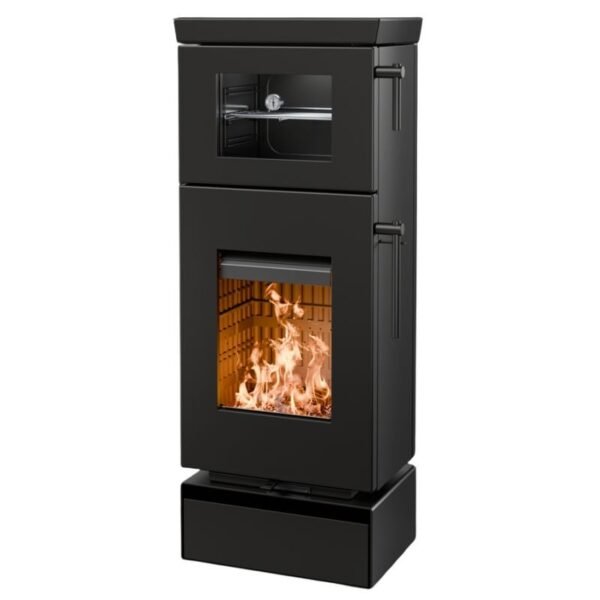 Poêle à bois raccordable avec four THERMOROSSI Zen O 4.8 kW