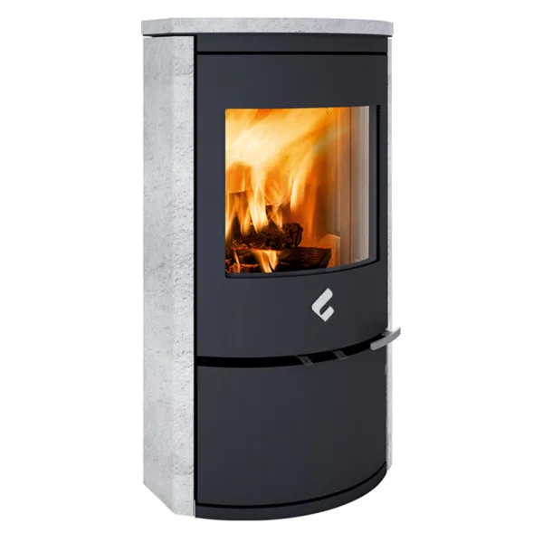 Poêle à bois Ravelli Calliope Stone 6.5 kW Sortie Fumée Supérieure