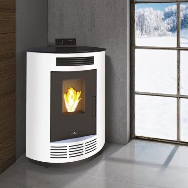 Poêle à granulés d'angle BRONPI Nina 9 kW